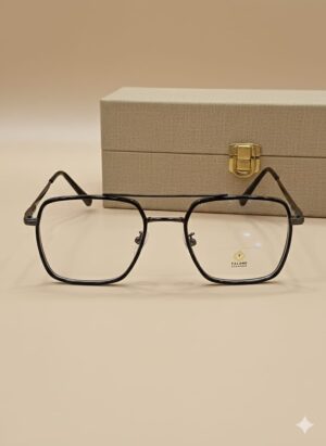 Square Black Fine Glasses