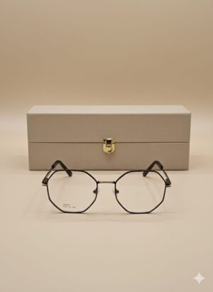 Black Sleek Corner Light Glasses