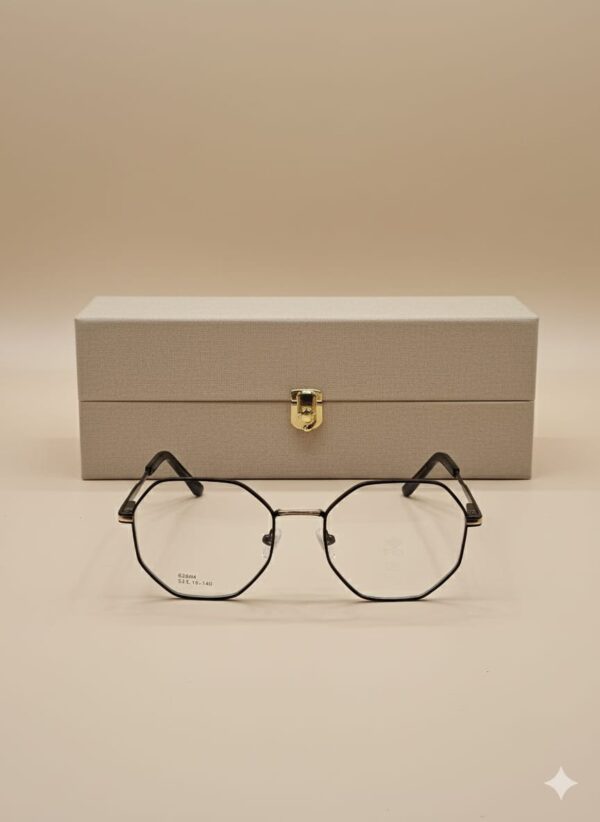 Black Sleek Corner Light Glasses