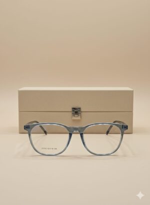 Sea blue crystal glasses